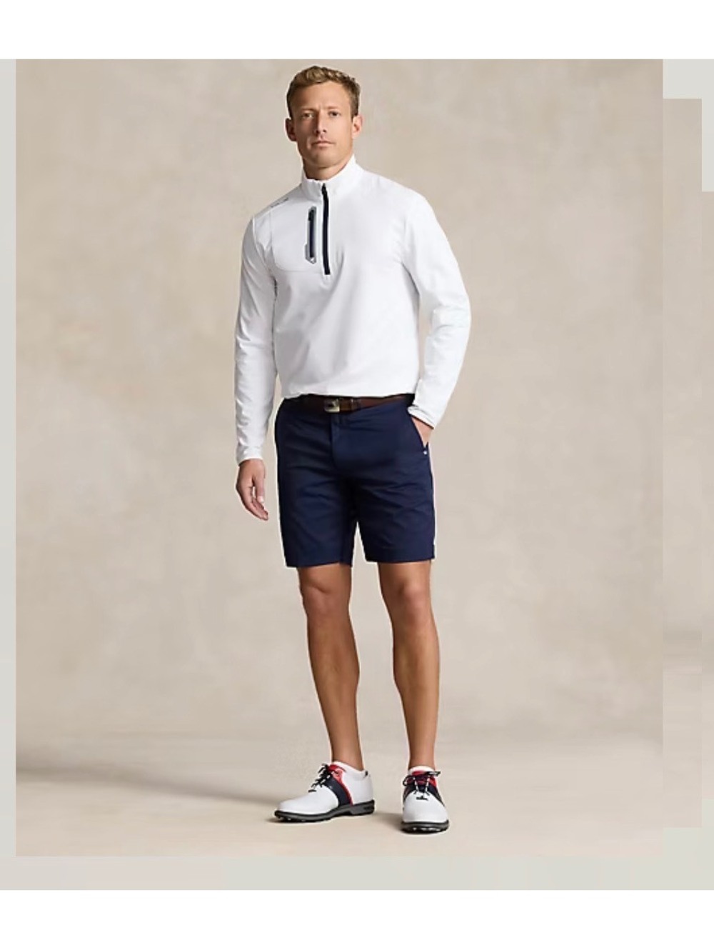 RLX Ralph Lauren Men's Tailored Fit Navy Blue Golf Shorts Size 34